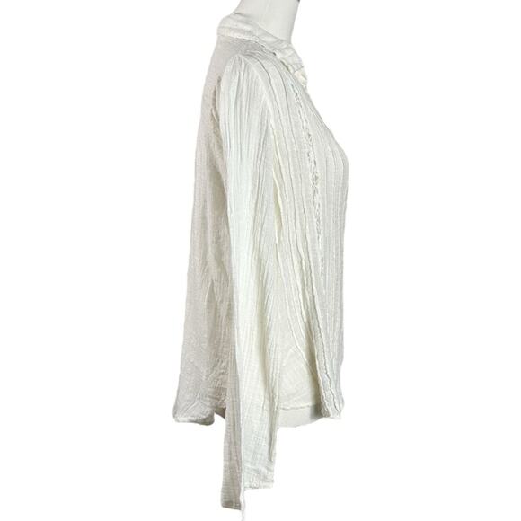 Free People FP One Mila Shirt White Ethereal Dainty Crochet Romantic Small NWT - Picture 8 of 14